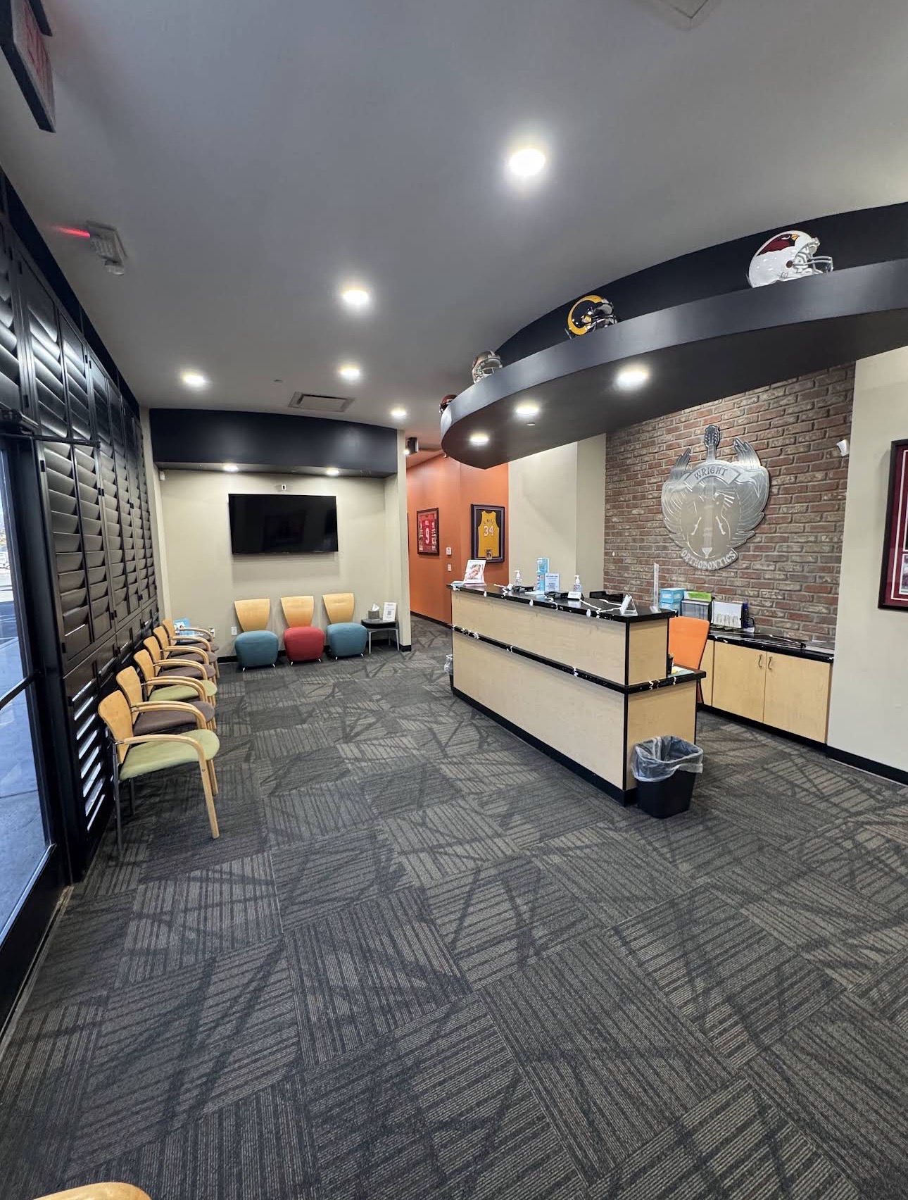 Reception area at Frost Family Orthodontics